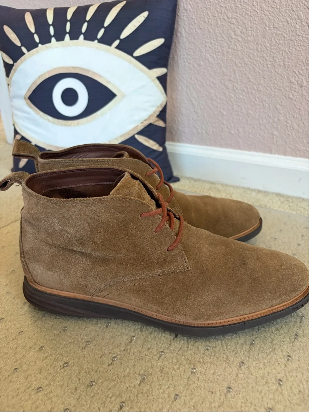 Cole Haan GrandMotion Suede Chukka Boots Woodbury Tan Brown Grand.OS Mens 11.5